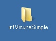 mt.Vicuna Simpleのzipファイルを解凍してデスクトップに置いた画像